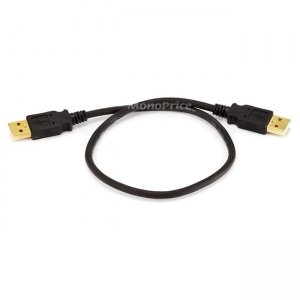 Monoprice 1.5ft USB 2.0 A Male to A Male 28/24AWG Cable (Gold Plated) 5441