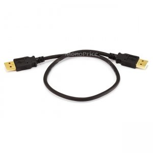 Monoprice 1.5ft USB 2.0 A Male to A Male 28/24AWG Cable (Gold Plated) 5441
