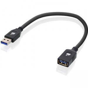 Iogear USB 3.0 Extension Cable Male to Female 12 Inch G2LU3AMF