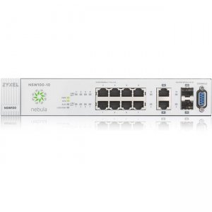 ZyXEL 8-port GbE Nebula Cloud Managed Switch NSW100-10