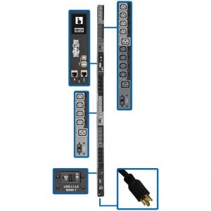 Tripp Lite 10kW 3-Phase Switched PDU PDU3EVSR10L2130