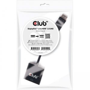 Club 3D DisplayPort 1.2 to HDMI 2.0 UHD Active Adapter CAC-2070