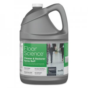 Diversey Floor Science Cleaner/Restorer Spray Buff, Citrus Scent, 1 gal Bottle, 4/Carton DVOCBD540458 CBD540458