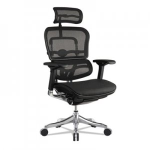 Eurotech Ergohuman Elite High-Back Chair, , Black Seat/Black Back, Black Base EUTME22ERGLTN15 ME22ERGLTN15