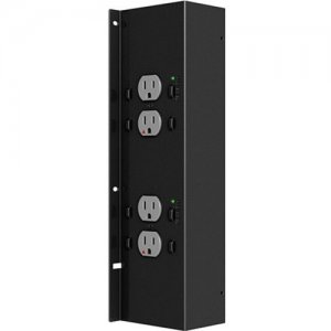 Chief Proximity Plug In-Wall Four Outlet Power Kit - Black PAC526P4-KIT