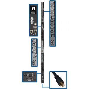 Tripp Lite 10kW 3-Phase Switched PDU PDU3EVSR10L1530