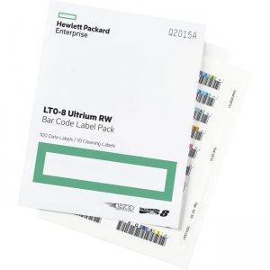 HPE LTO-8 Ultrium RW Bar Code Label Pack Q2015A