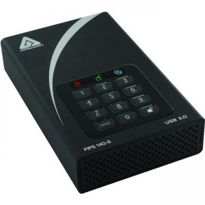 Apricorn Aegis Padlock DT FIPS - USB 3.0 Desktop Drive ADT-3PL256F-12TB