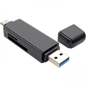 Tripp Lite USB-C Memory Card Reader, 2-in-1 USB-A/USB-C, USB 3.1 Gen 1 U452