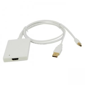 Urban Factory Cable MiniDisplay Port (male) HDMI Adapter (female), and USB (audio) CBB21UF