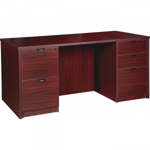 Lorell Prominence Mahogany Laminate Office Suite PD3060DPMY LLRPD3060DPMY