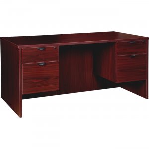 Lorell Prominence Mahogany Laminate Office Suite PD3060QDPMY LLRPD3060QDPMY