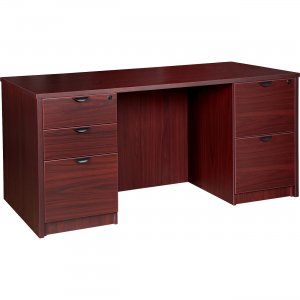 Lorell Prominence Mahogany Laminate Office Suite PD3066DPMY LLRPD3066DPMY