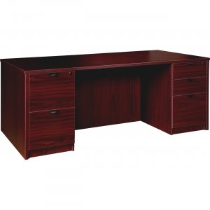Lorell Prominence Mahogany Laminate Office Suite PD3672DPMY LLRPD3672DPMY