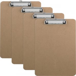 Business Source Flat Clip Hardboard Clipboard 16508BX BSN16508BX