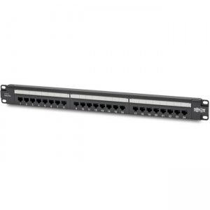 Tripp Lite 24-Port 1U Rack-Mount Cat6 Patch Panel - PoE+ Compliant N252-P24