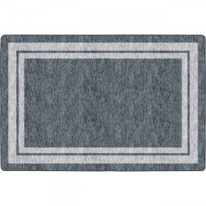 Flagship Carpets Double Light Tone Border Gray Rug FE42532A FCIFE42532A