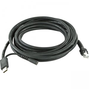 Zebra USB Cable (Shielded Series A Connector, 15ft. Straight), 12V CBA-U44-S15PAR