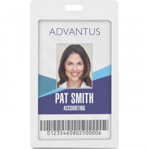 Advantus Vertical Rigid ID Badge Holder 97066 AVT97066