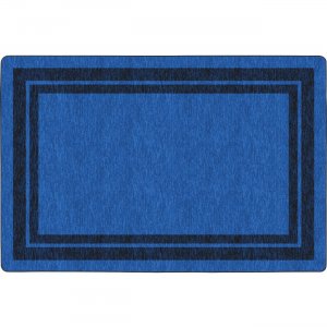 Flagship Carpets Double Dark Tone Border Blue Rug FE42332A FCIFE42332A