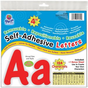 Pacon 154 Character Self-adhesive Letter Set 51694 PAC51694