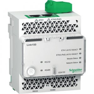 Schneider Electric Link 150 - ethernet gateway - 2 Ethernetport - 24 V DC and PoE EGX150