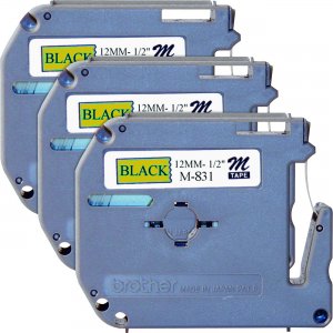 Brother P-touch Nonlaminated M Series Tape Cartridge M831BD BRTM831BD
