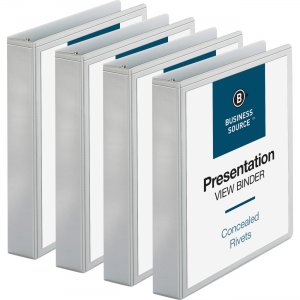 Business Source Standard View Round Ring Binders 09983BD BSN09983BD