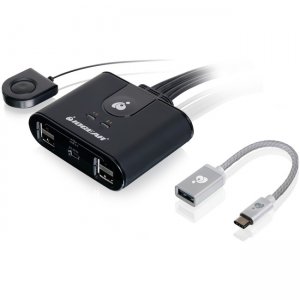 Iogear 4x4 USB Sharing Switch with USB-C Adapter GUS404CA1KIT