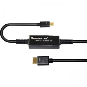 Premiertek Mini DisplayPort MDP 1.2a to HDMI 2.0 Converter Cable 4K2K 60Hz 6.56ft (2 Meter) MDP12AH2-2M