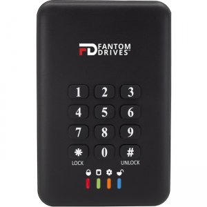 Fantom Drives DataShield SSD AES Hardware Encrypted Portable External Solid State Drive DSS2000