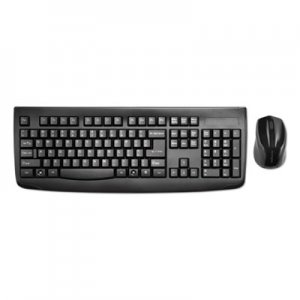 Kensington Keyboard for Life Wireless Desktop Set, 2.4 GHz Frequency/30 ft Wireless Range, Black KMW75231 K75231US