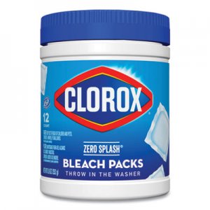 Clorox Control Bleach Packs, Regular, 12 Tabs/Pack, 6 Packs/Carton CLO31371 31371