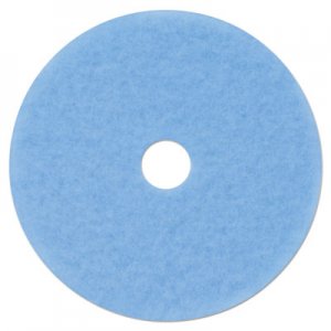 3M Hi-Performance Burnish Pad 3050, 21" Diameter, Sky Blue, 5/Carton MMM59829 59829