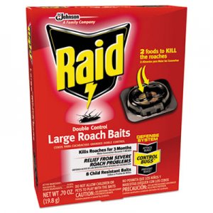 Raid Roach Baits, 0.7 oz, Box, 6/Carton SJN697330 697330