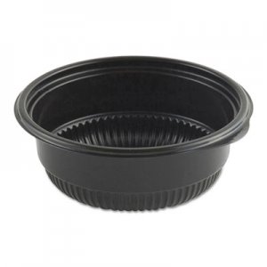 Anchor Packaging MicroRaves Incredi-Bowl Base, 8 oz, 4.75" Diameter x 1.75"h, Black, 500/Carton ANZ4604804 4604804