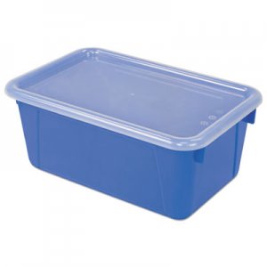 Storex Cubby Bins, 12.25" x 7.75" x 5.13", Blue, 6/Pack STX62408U06C 62408U06C
