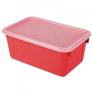 Storex Cubby Bins, 12.25" x 7.75" x 5.13", Red, 6/Pack STX62407U06C 62407U06C
