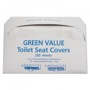 GEN Half-Fold Toilet Seat Covers, 14.75 x 16.5, White, 5,000/Carton TEHGVTSC5000 TEH GV-TSC5000