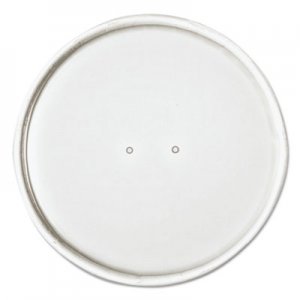 Dart Paper Lids for 32 oz Food Containers, Vented, 4.6" Diameter x 0.7"h, White, 25/Bag, 20