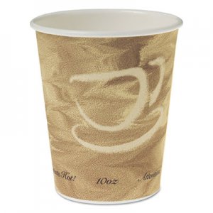 Dart Single Sided Poly Paper Hot Cups, 10 OZ, Mistique design, 50/Bag, 20 Bags/Carton SCC370MS 370MS-0029