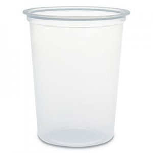 Dart Microgourmet Plastic Deli Container, 32 oz, 4.7" Diameter x 5.7"h, Clear, 500/Carton DCCMN320100 MN32-0100