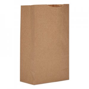 Genpak Grocery Paper Bags, 52 lbs Capacity, #3, 4.75"w x 2.94"d x 8.04"h, Kraft