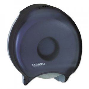San Jamar Single 12" JBT Bath Tissue Dispenser, 1 Roll, 12 9/10x5 5/8x14 7/8, Black Pearl SJMR6000TBK