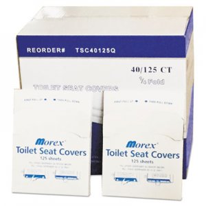 GEN Quarter-Fold Toilet Seat Covers, 14.5 x 16.5, White, 5,000/Carton GENTSC40125QB GENTSC40125Q