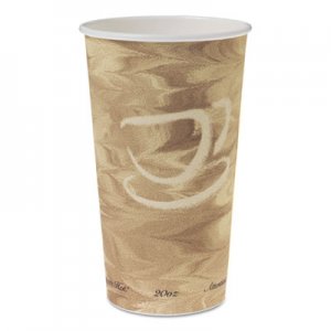 Dart Single Sided Poly Paper Hot Cups, 20 OZ, Mistique design, 40/Bag, 15 Bags/Carton SCC420MS 420MS-0029