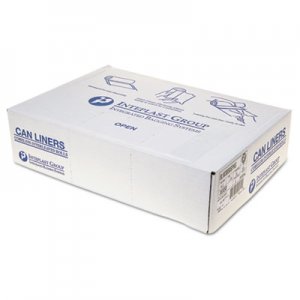Inteplast Group Low-Density Can Liner, 38 x 58, 60-gal, 1.15 Mil, Clear, 20/Roll, 5/Carton IBSSLW3858SPNS