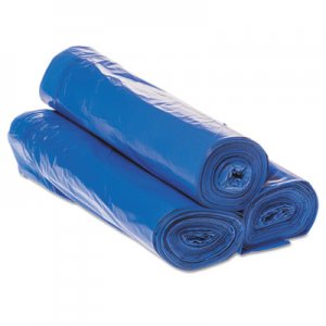 Inteplast Group Low-Density Can Liner, "Soil Linen" Text, 30-1/2x40, 30-Gal, 1 Mil, Blue, 8/CT IBSDTH3040B