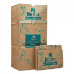 Genpak Lawn and Leaf Bags, 30 gal, 16" x 35", Kraft, 50 Bags BAGRBR30105BO BAG RBR30105BO