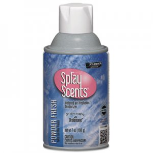 Chase Products SPRAYScents Metered Air Freshener Refill, Powder Fresh, 7 oz Aerosol, 12/Carton CHP5185 5185